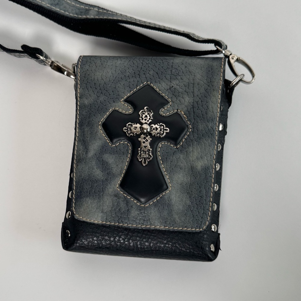 Genuine Leather Biker Cross Bag